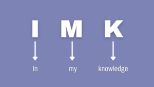 imk meaning in text